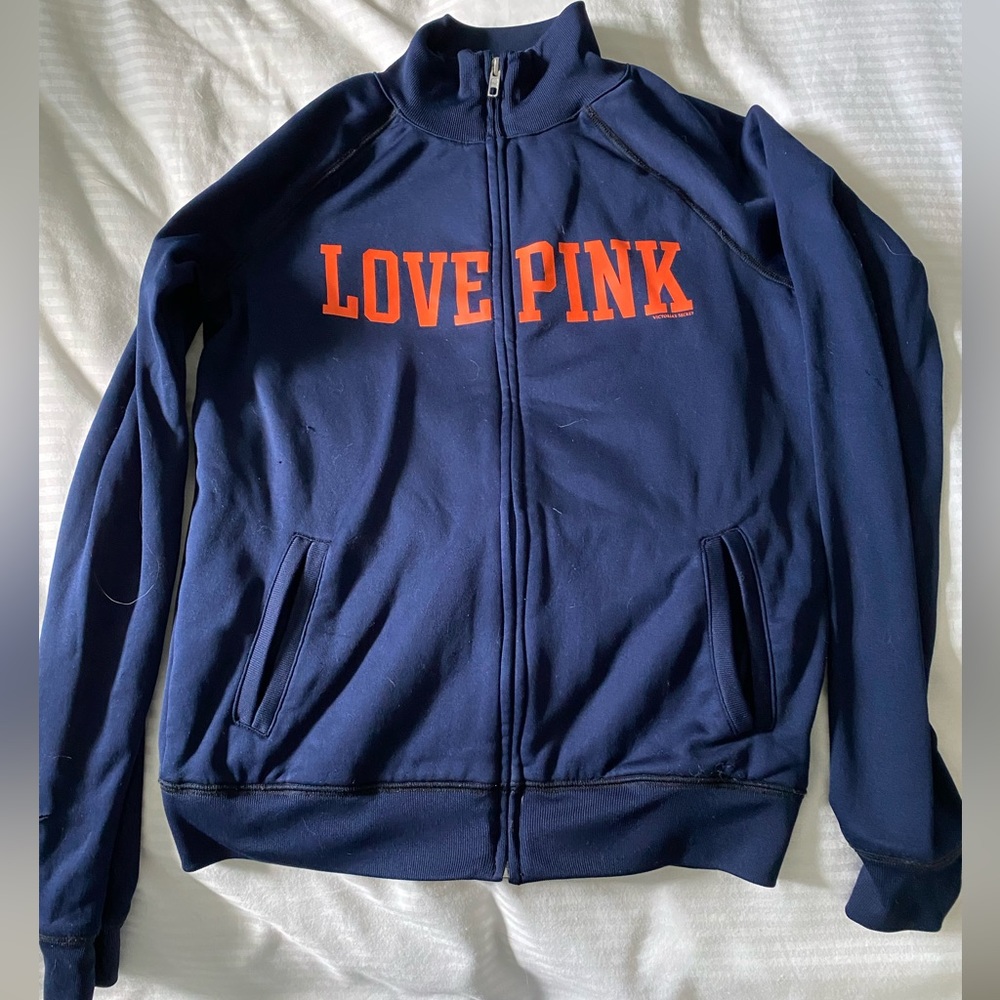 Victoria’s Secret pink syracuse university zip up sweatshirt size small